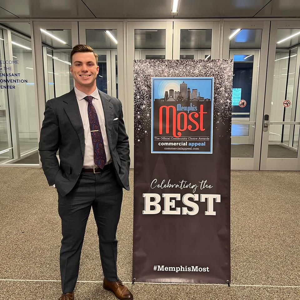 Garrett Hunter at the Memphis Most awards
