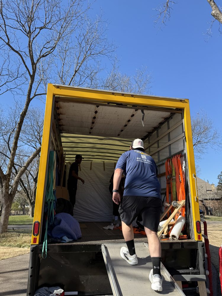 Up the ramp, one careful step at a time.