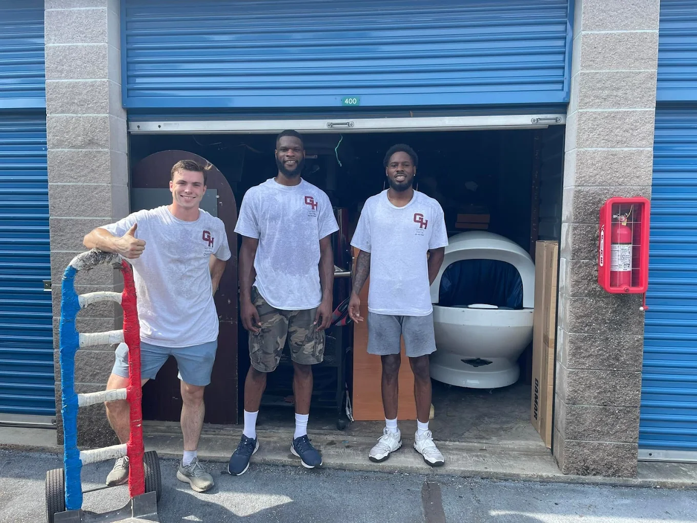 Three guys. One storage unit. Forty-five minutes flat.