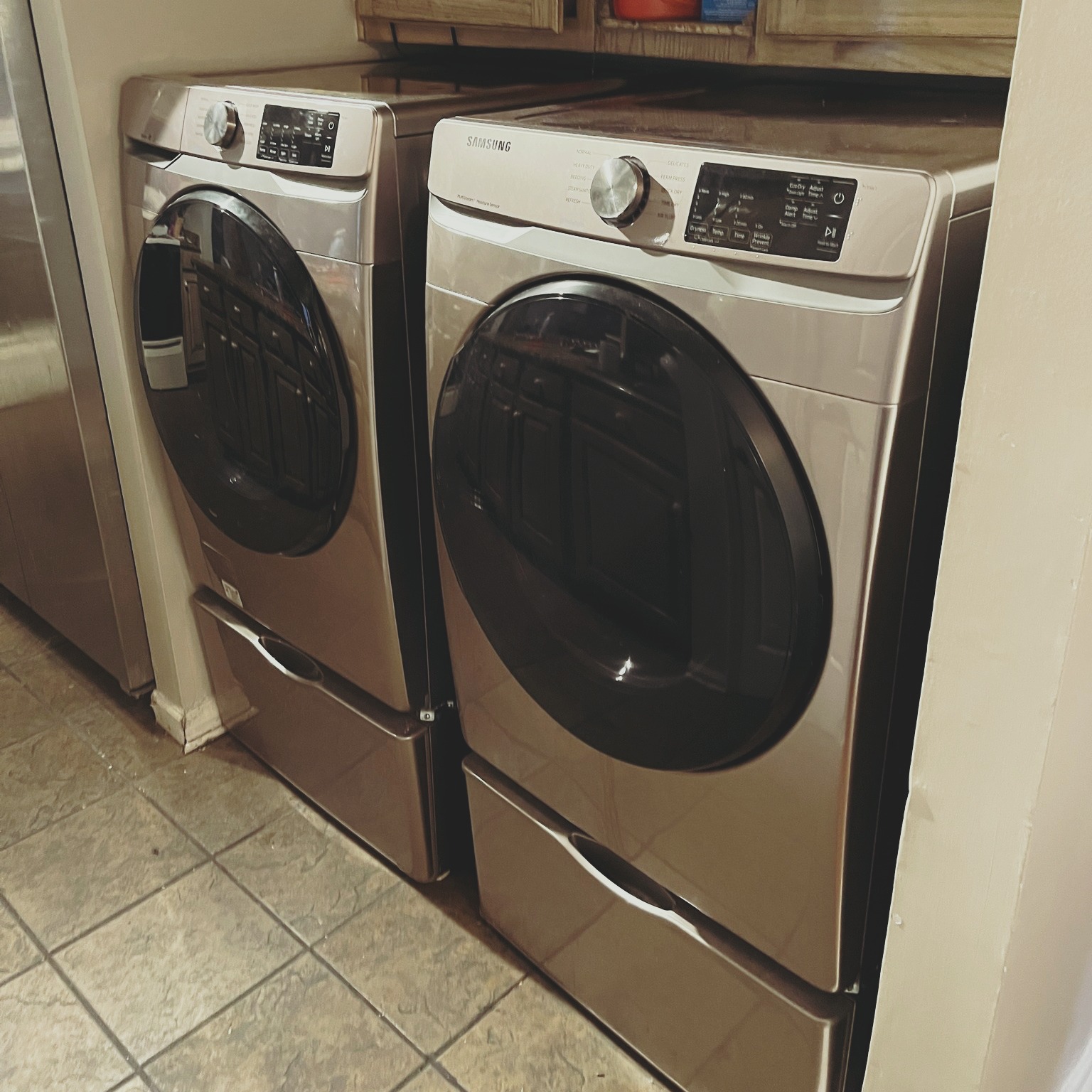 Front-loaders, glass-tops, fridges with ice makers.